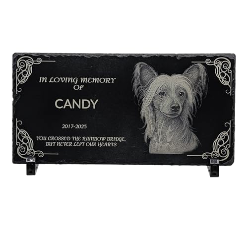 lemuria Dog Cat Memorial Stone Stand for Dog Memorial Slate Plaque (Small Plastic Stand)