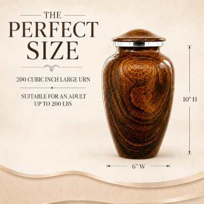 Plant Urn-Parent (Walnut Grain Large, Urns) - color: Walnut Grain Large