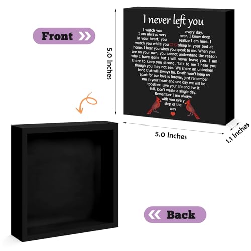 Memorial Sympathy Gifts for Loss of Loved One Bereavement Gift for Loss of Mother Father Husband Memorial Wooden Block Sign Condolence Funeral Remembrance Decoration