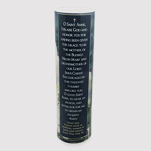 St Anne with Child Mary LED Prayer Candle and Devotional Candle - Child Mary and St. Anne