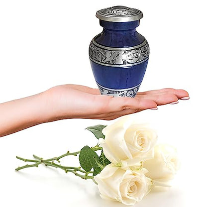 Small Keepsake Cremation Urns for Human Ashes Adult Male and Female - color: Purple, size: 4 Pcs Small