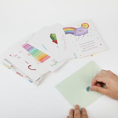 Mr. Pen- Thinking of You Cards with Envelopes, 20 Unique Designs | Large 5”x7”, Thinking of You Card, Blank Inside, Greeting Cards Thinking of you, Encouragement Cards - color: Dreamy