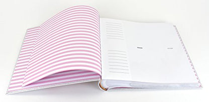 MCS Hello Baby Photo Album Holds 200 4x6 Photos with Memo Space, Clear Side-Loading Pockets – Scrapbook Style Memory Book for Baby Girls, Showers & Milestones – A Sweet Gift for New Parents - style: Hello Baby
