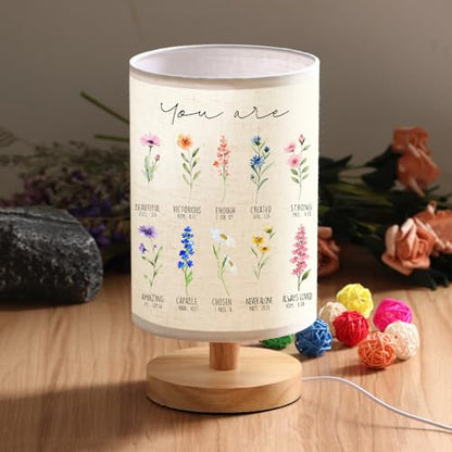 WSYEAR Christian Gifts for Women, Christian Table Lamp with Flowers, Birthday Gifts for Women, Inspirational, Religious Gifts for Sister, Friend, Daughter, Mom - color: Flower