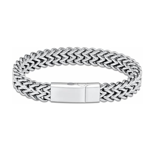 zeqingjw Adjustable Cremation Jewelry Urn Bracelet for Ashes Personalized Message Urn Bangle for Women Men Memorial Keepsake-Forever in My Heart - color: Z1-Silver-22CM