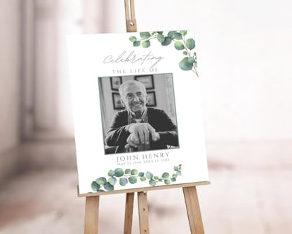 Funeral Welcome Sign, Celebration of Life Signs, Sign For Memorial #22 - color: Version #21