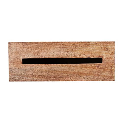 Wooden Wedding Card Box with Lock and Card Slot for Reception, Party W15 - color: Walnut