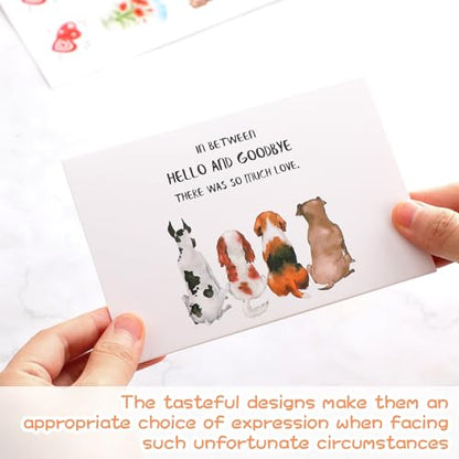 Geyoga 36 Set Pet Sympathy Card with Envelope Bulk, Classic - color: Classic