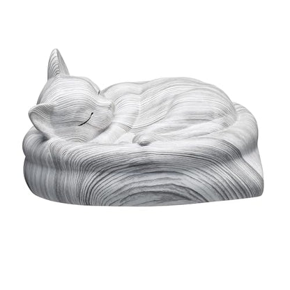Cat Urn Small Pet Urn for Cat Ashes - Stylish Cat Urns for Ashes, Premium Quality Pet Urns for Cats(White) - color: White