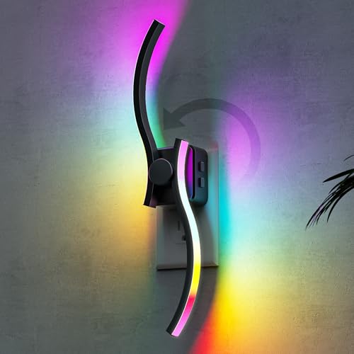 L LOHAS LED Night Light, Night Lights Plug into Wall - color: Wave-RGB, size: 1 Pack
