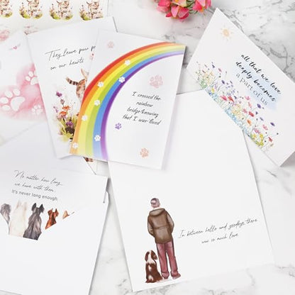 24 Pcs Loss of Pet Sympathy Cards - color: Dog Sympathy 01