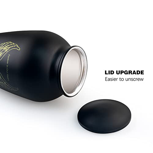 Urns for Human Ashes Adult Male,Professional Cremation Urn for Ashes Female - color: Black