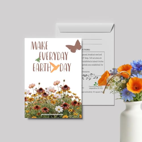 Outsidepride Earth Day Seed Packet Favors - 25 Packets - size: Option 1, style: Earth Day