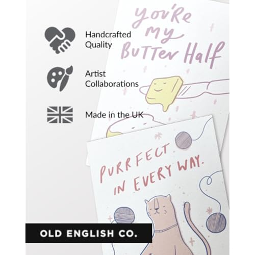 Old English Company Sympathy Card - British Bulldog - Greeting Cards - Blank Inside Envelope