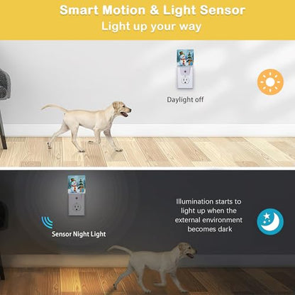 Christmas Night Light, Snowman Night Lights Plug Into Wall with Dusk to Dawn Sensor Wall Lamp, Nightlights for Bedroom, Bathroom, Hallway, Kitchen, Gifts Ideal for Girls Women - color: Winter Snowman, Christmas