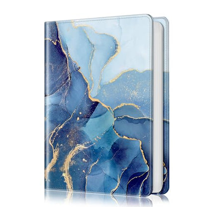 Fintie Photo Album 4x6 Photos - 112 Pockets Wallet Albums Memory Book | Vegan Leather Cover, 4X6 Picture Keepsakes, Family/Wedding/Travel Memory Book, Baby/Kids/Boys/Girls Gift, Ocean Marble - color: ocean marble
