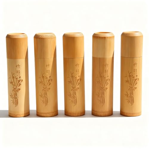 Small Bamboo Scattering Urn Tube, Ashes Biodegradable Scattering Cremation ECO Biodegradable Friendly Mini Spreading Cremation for Human Ashes Pet Dog Cat Ashes