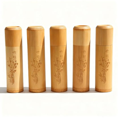Small Bamboo Scattering Urn Tube, Ashes Biodegradable Scattering Cremation ECO Biodegradable Friendly Mini Spreading Cremation for Human Ashes Pet Dog Cat Ashes