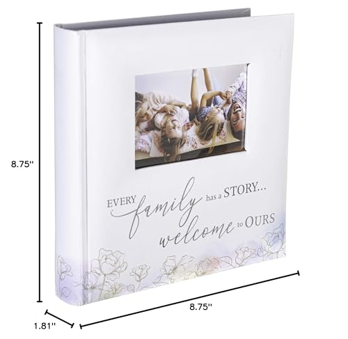 Malden International Designs 2 Up 4x6 Photo Album With Memo Writing Area Every Family Has A Story Welcome To Ours Watercolor Cover Book Bound White - style: Family Story