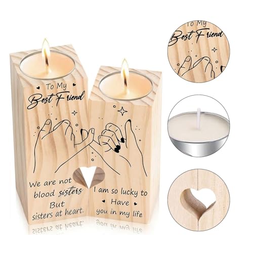 Sympathy Gifts for Loss of Loved One, Bereavement Candle Holders, Memorial Gifts for Best Friend, Sympathy Gift for Grieving Friend, Friendship Remembrance Decor with 2 Candle Slots