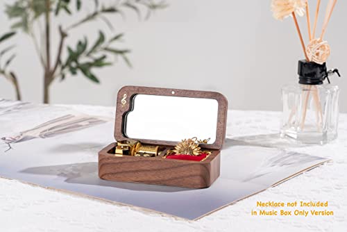 BELLA GLOBE You are My Sunshine Music Boxes Sunshine Gift for Women Mom Daughter Wife Grandma Sunflower Gifts for Girlfriend Walnut Wood You are My Sunshine Jewelry Music Box - color: Music Box