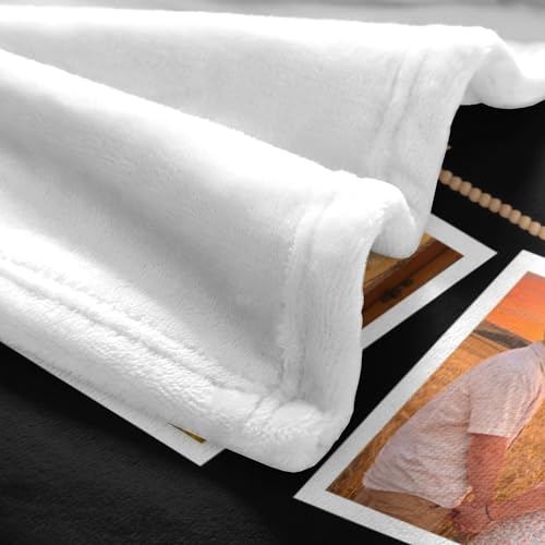 D-Story Custom Song Blanket with Picture Text Personalized Valentines Blankets and Throws Customized Fleece Photos Blanket for Adult Funny Valentines Gifts for Couple Wife Husband Music - color: Music