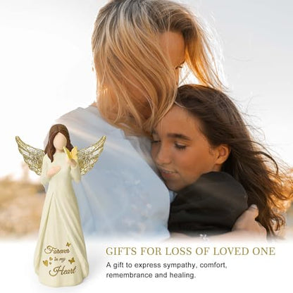 Butterfly Gifts for Women, Miscarriage Gifts for Mothers | Memorial Sympathy Gifts for Loss of Mom, Dad, Hand-Painted Remembrance Angel Gift - style: Miscarriage Gifts