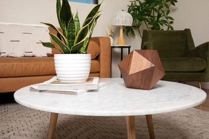 Contemporary Cremation Urn for Ashes, Handmade Walnut Wood Urn, TSA Approved Urn, The Bleecker Memorial in Walnut (Medium) by Oaktree - size: Medium