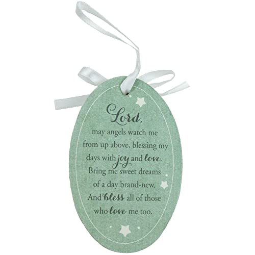 Abbey & CA Gift Baby Boy Bedtime Blessing Ornament On White Ribbon - style: Baby Boy Bedtime Blessing