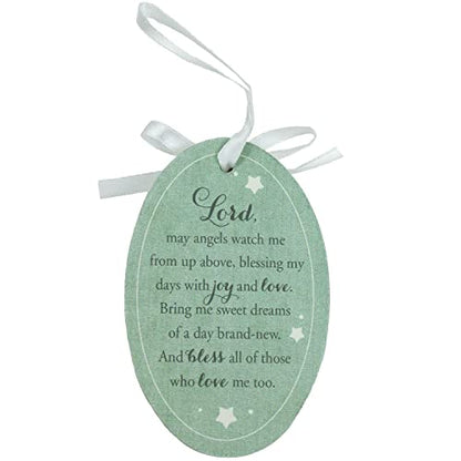 Abbey & CA Gift Baby Boy Bedtime Blessing Ornament On White Ribbon - style: Baby Boy Bedtime Blessing