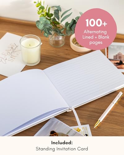 Lamare Wedding Guest Book – Photo Guest Book for Wedding Reception Party - color: Gray