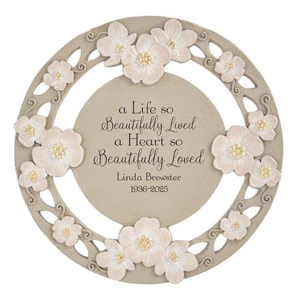 Let's Make Memories Personalized A Beautiful Life Sympathy Garden Stone - Garden Memorial - style: A Beautiful Life
