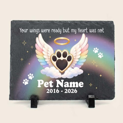 Dog Memorial Gifts Garden Stone Rainbow Bridge Pet Memorial Stone - color: Design 12