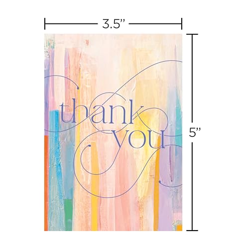 Papyrus 14-Count Blank Thank You Cards with Envelopes (Watercolor) - color: FSC STUDIO TY WATERCOLOR TEXT