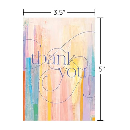 Papyrus 14-Count Blank Thank You Cards with Envelopes (Watercolor) - color: FSC STUDIO TY WATERCOLOR TEXT