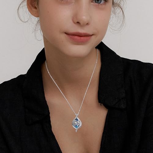Cremation Jewelry for Ashes 925 Sterling Silver Memorial Pendant Urn Necklaces for Ashes Necklace for Women - style: Lion Urn Necklace