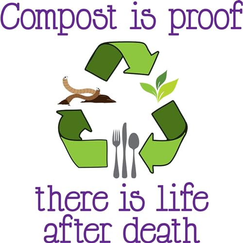 CafePress Compost is Proof There is Life After Death Keepsak Memory Keepsake Jewelry Box, 5"x5"x3.75"