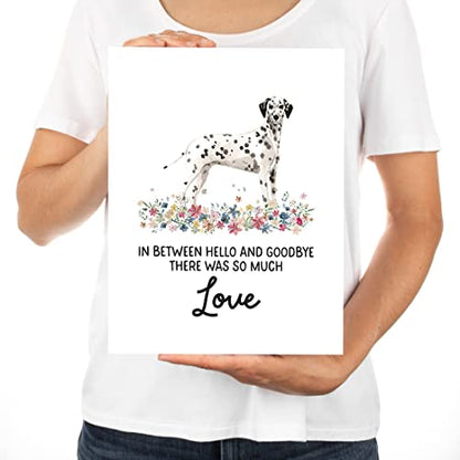 Andaz Press Jumbo Pet Sympathy Card with Envelope, Sorry For Your Loss Card, Dalmatian, Loss Of Pets, Dog Grief Bereavement Card with Big Blank Space to Send to Friends, Family, 8.5" x 11", 1-Pack - color: Dalmatian