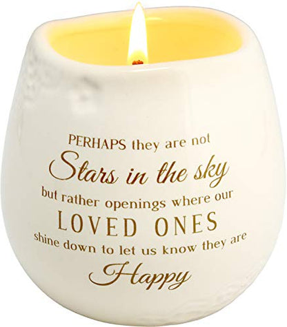 Pavilion Gift Company - Stars in the Sky - 8 oz -100% Soy Wax Candle Scent: Tranquility - style: In Memory, They're Happy