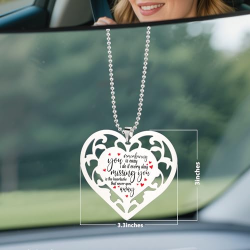 Memorial Ornament “Remembering You Is Easy, Missing You Never Goes Away” Sympathy Keepsake Gift In Loving Memory Hanging Ornaments S2X28 - style: Memorial Ornament4