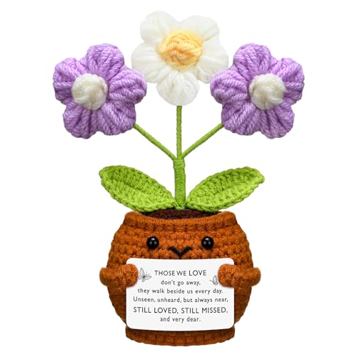 Sympathy Gift Loss of Loved One,White and Purple Daisy,Those We Love - color: White and Purple Daisy, style: Those We Love