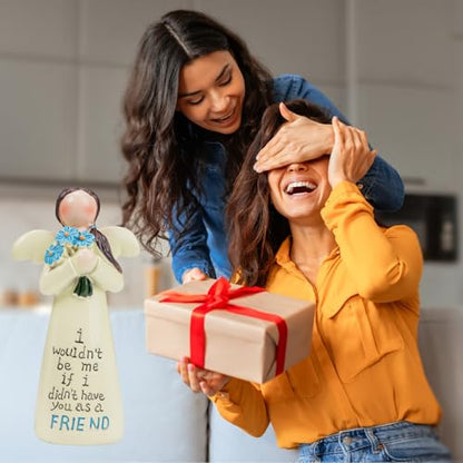 Angel Figurines, Friendship Gifts for Women -Resin Friend Figurines, Guardian Angel Statue, Best Friend Birthday Gifts for Women, Bestie Gift, Friends Hand-Painted Figure Memorial Gift - color: Friend Angel Figurine