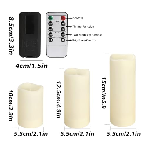 fclayvts 72-Pack LED Flameless Candles with Remote Control -Flickering Flameless Candles-Remote Timer Perfect for Wedding Parties, and Special Occasions(Three Sizes) - size: 72-Pack