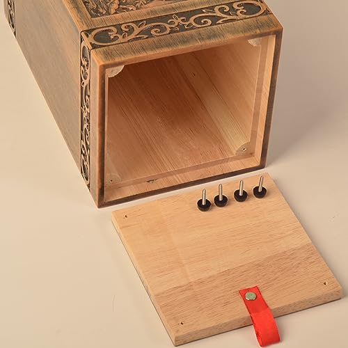 Wooden urns Ashes Human Cremation Adult Wood urn Male dad Burial Large Female Men Adults Box (Sunflower 250lbs)