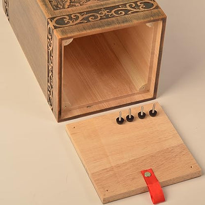 Wooden urns Ashes Human Cremation Adult Wood urn Male dad Burial Large Female Men Adults Box (Sunflower 250lbs)