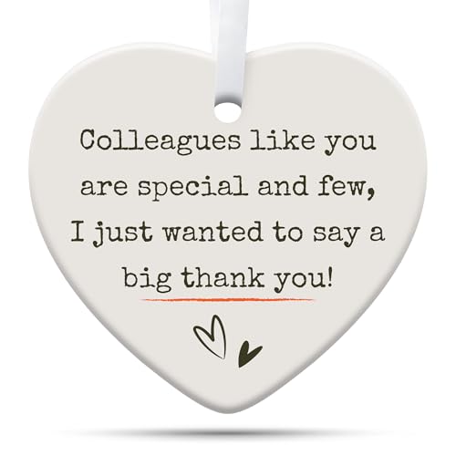Gifts for Coworkers, Friendship Gifts for Women, Work Bestie, Best Friend, Coworkers Christmas Ceramic Ornament - color: Coworker Gifts