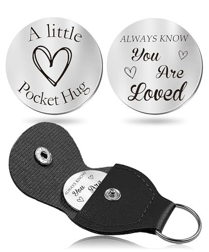 CINDYHE Pocket Hug Token keychain for Men Women Him Her(You are loved) | Easter Valentines Day anniversary birthday small gifts for husband,boyfriend,dad ,mom,son,daughter - color: Always Know You Are Loved