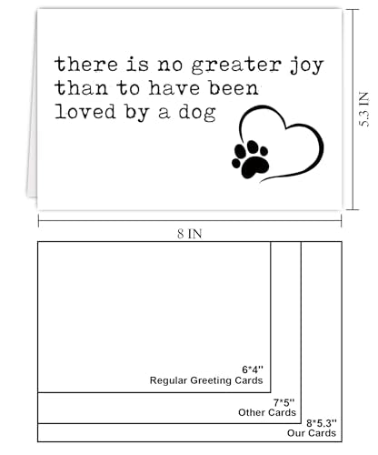 Pet Dog Loss Sympathy Card, Sympathy Gifts for Someone Loss of Dog, Thinking of You Card for Friend Loss of Dogs Pet, Sorry For Your Loss For Dog Owner
