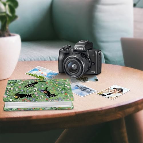 Fintie Photo Album 4x6 Photos - 112 Pockets Wallet Albums Memory Book | Vegan Leather Cover, 4X6 Picture Keepsakes, Family/Wedding/Travel Memory Book, Baby/Kids/Boys/Girls Gift, Black Cats - color: black cats
