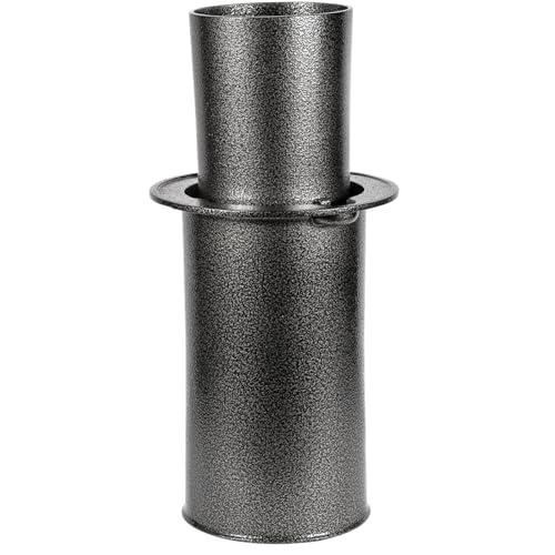 Lifetime Cemetery Vase – Antique Silver Vase Complete – Durable Memorial Flower Vase for Gravesites - color: Antique Silver